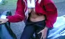 Exotic Amateur Boldly Flashing Big Tits Outdoors