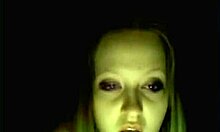 Watch this pale blonde amateur masturbate in the dark?