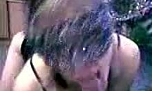 Mask-Wearing Amateur Slut Sucking Big Fat Dick