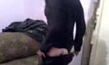 milf strips in stockings and panties, shaking ass passionately