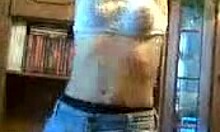 This hottie in white panties dances and flashes her pussy 😏