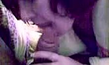 In this POV scene, the mature redhead amateur passionately sucks a fat cock, looking incredibly hot.