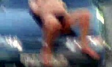 Watch This Granny Masturbate in Her Tiny Thong Publicly!