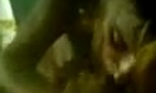 Sweaty blond slut furiously jerks big dick in amateur blowjob