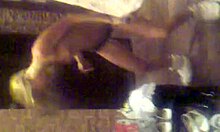 Playful Blonde With Bangs Jumping Around And Looking Hot