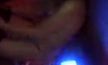 Short-Haired Brunette Strips Pale Tits On Cam