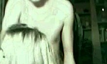 Blonde babe blows guy deeply.