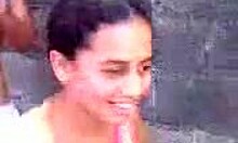 Indian teen GF deepthroats and gets pounded hard outdoors from behind