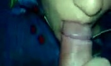 POV blowjob from a good-looking amateur girlfriend in her bedroom.