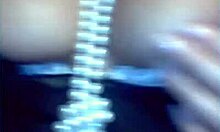 shades-wearing busty milf amateur reveals her figure in dress and panties