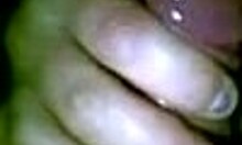 small-dicked guy scores a wet blowjob outdoors at night