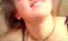 Mature housewife in lingerie rides cock hard.