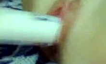 watch this teen fuck herself with deodorant?