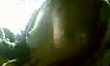 brunette girlfriend groped in parked car outdoors