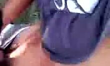 Indian teen GF deepthroats and gets pounded hard outdoors from behind