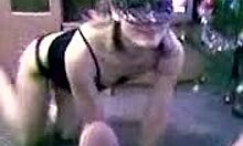 Mask-Wearing Amateur Slut Sucking Big Fat Dick