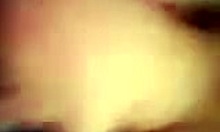 Blond-haired pantyhose-clad amateur masturbating with plump body.