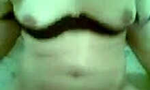 Chubby amateur in black stockings destroyed in POV 😈