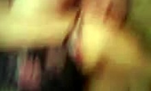 Mature housewife in lingerie rides cock hard.