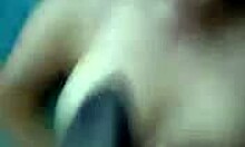 Playful brunette girlfriend shows off her charm