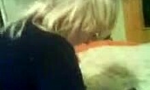 blonde granny with big tits fucks herself with toys