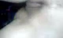 Short-Haired Brunette Strips Pale Tits On Cam