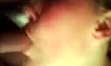 Blond-haired pantyhose-clad amateur masturbating with plump body.