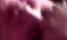 blond-haired amateur playing with his hot cock in lingerie.