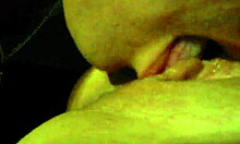 This is very juicy homemade closeup video showing tight pussy licking session