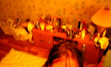 boozed-up russian teen hints at worshiping her bf's big cock in pov