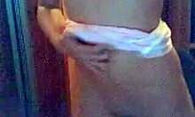 Teen 18+ blonde strips in white lingerie, looking so sexy 😍