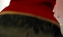 round booty blonde getting ready for her date, looking sexy