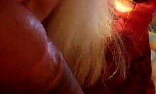baby-faced blonde sucking fat cock in pov