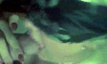 Awesome amateur video features blonde teen masturbating, showcasing nipples and well-endowed body