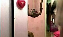 Black lingerie blonde showing off her tight body on webcam!