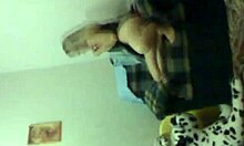 Leggy Blonde Strips Red Panties On Web Chat, Showing Ass