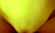 smooth shaved pussy teen rides big cock in pov close-up!