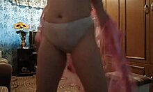 Chubby Amateur MILF With Big Ass And Pussy Masturbates On Couch!