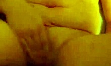 Chubby Amateur Masturbating Wildly in Close-Up View