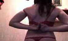 Playful brunette fingers her hairy pussy on cam!