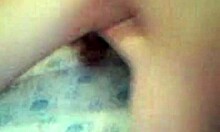 dark-haired brunette bombshell teases with intense pov doggystyle close-up homemade action