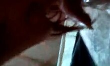 Dark-haired amateur feels the thrill of handling a big cock