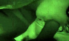 Handcuffed Brunette's Intense Oral Destruction