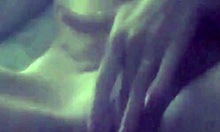 Awesome amateur video features blonde teen masturbating, showcasing nipples and well-endowed body