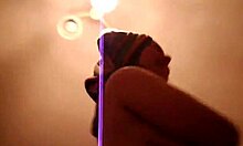 I watch this plump housewife blow me