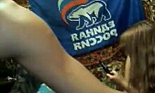 Red panties chubby Amateur gets spanked and fucked