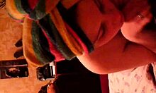 I watch this plump housewife blow me