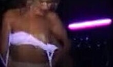 gorgeous busty blonde dances striptease with hung stripper