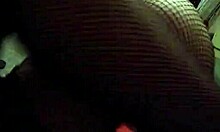 The naughty brunette girlfriend, with her big pussy lips, slips into sexy underwear and panties before eagerly sucking on a hot cock.