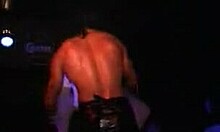 Amateur blonde hottie blows plump stripper in public, feeling those big tits 😍